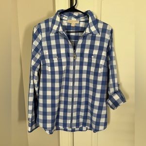 Michael Kors, Women’s Long Sleeve Collared Shirt, Size 10, Excellent Condition